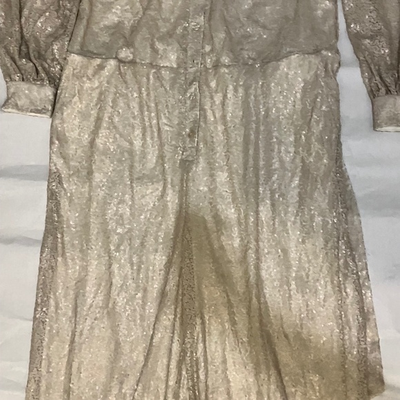 Eloquii Elegant Cream Sequin Jumpsuit - Picture 5 of 9